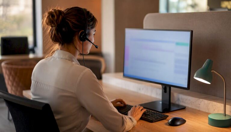 Specialist behandelt een webshopklacht via een workflow